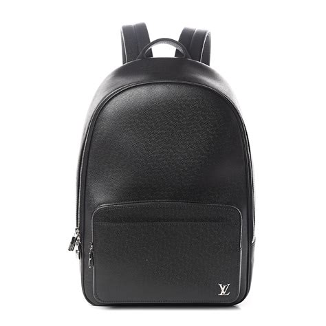 black lv backpack|louis vuitton black leather backpack.